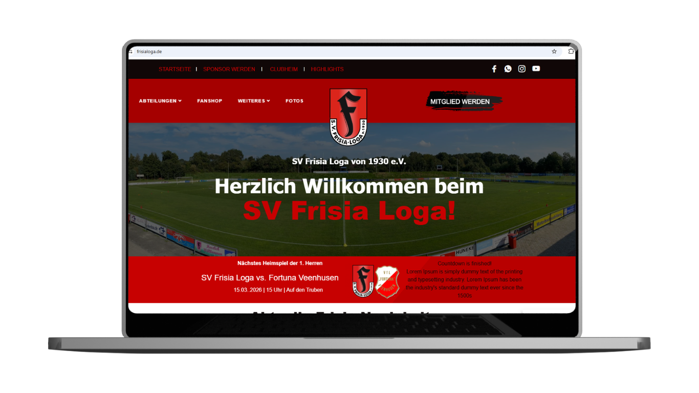 SV Frisia Loga Website Referenz