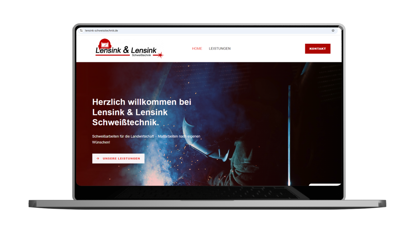 Lensing & Lensink Schweißtechnik Website Referenz
